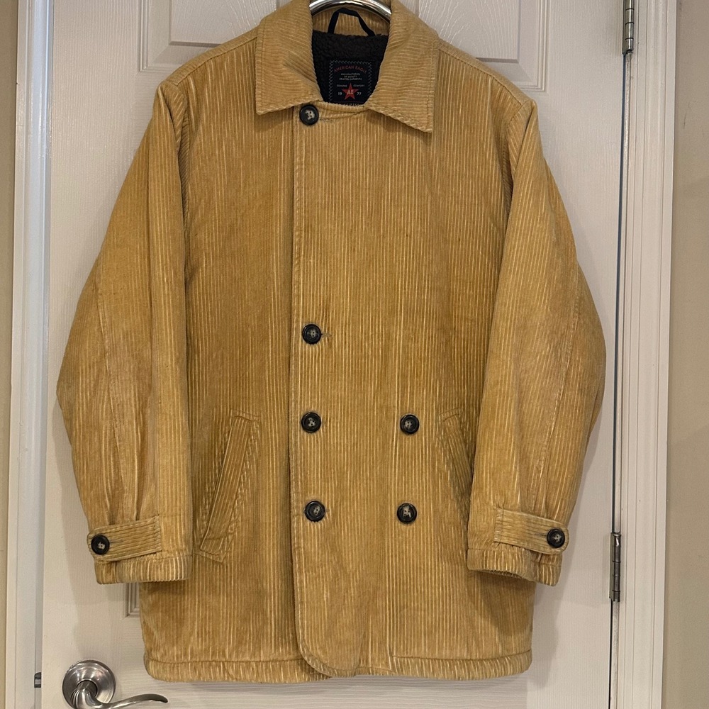 American Eagle Mens Corduroy Sherpa lined jacket size S
